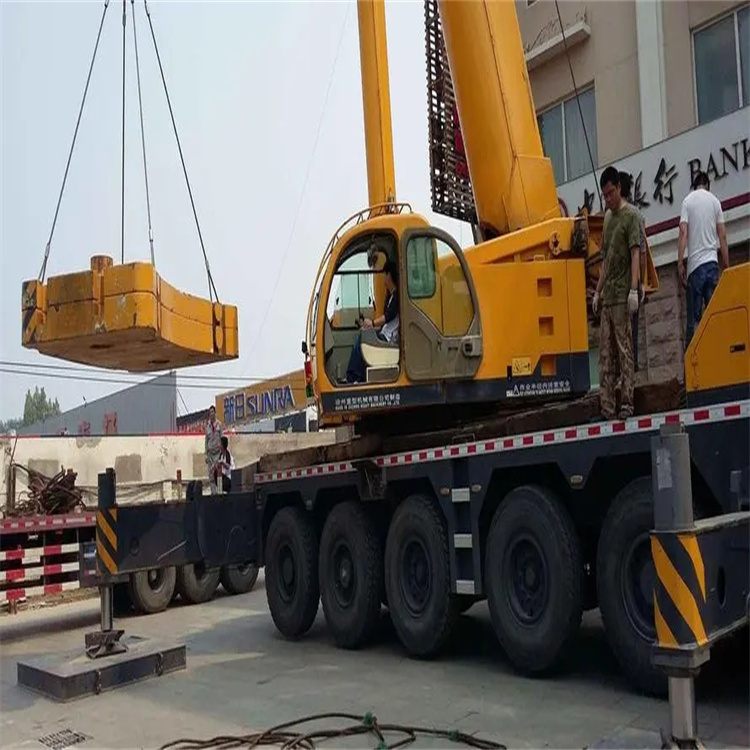 齐河当地吊车出租|机器吊装|75吨|工厂搬迁服务